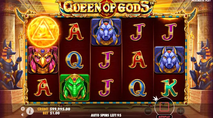 queen of gods slot base game